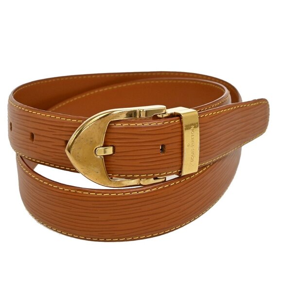 LOUIS VUITTON Ceinture Classic Belt Epi Leather 110/44 Brown Accessory